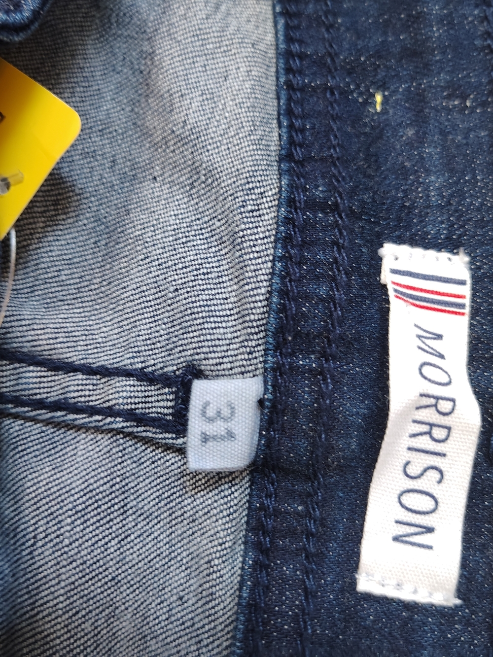 Nwt Morrison The Confidant Dark Wash Straight Leg Jeans - Navy Blue - Picture 2 of 8